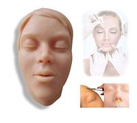 Modello educativo con Testa in Silicone, Modello di Viso di manichino in Silicone per iniezione Modello di Micro-Pratica per Estetista Medico Studente di Medicina