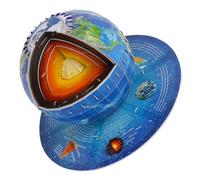Modello educativo della struttura della terra Modello di assemblaggio Carta Struttura della Terra Modello Geografia Aiuto didattico per studenti e insegnanti Studente Educativo