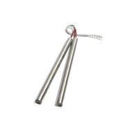 Modello elemento riscaldante, 2 pezzi 20 mm 380 ~ 500 mm 316SUS Tubo a doppia testa singola 110/220/380 V Riscaldatore a cartuccia cilindrico 3100/3250/3400/3650/4050W (220V, 3100W 20x380mm(D) xL))