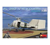 Modello Elicottero Fl 282 V-6 Kolibri Miniart 41001 1/35 Modello Carro