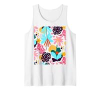 Modello esotico con frutti creativi. disegnato a mano trendy Canotta
