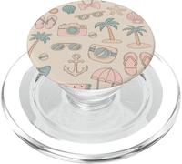 Modello estivo per la spiaggia estetica del pastello PopSockets PopGrip per MagSafe