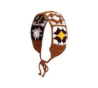 Modello Fiore Crochet Turbante Ragazze Calde Sciarpa Elastica Dei Capelli Cava Fascia Per Le Donne Moda Scatto Foto Accessorio Per Capelli Fazzoletto In Maglia