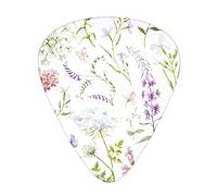 Modello floreale colorato Plettro per chitarra avanzato 12 pezzi Tre spessori per basso, chitarra elettrica, borsa per chitarra acustica