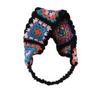 Modello floreale Turbante all'uncinetto Turbante Ragazze Calde Sciarpa Dei Capelli Elastico Fascia Cava Per Le Donne Moda Fare Foto Accessori