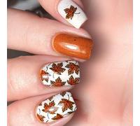 Modello Foglie Glitteria Per Le Unghie Artificiali Suggerimenti Unghie Artificiali Rettangolari Premere Punte 24pc Non Hanno Bisogno Attrezzature Europee Manicure Scintillanti