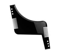 Modello For Lo Styling Della Barba Da Uomo Stencil Pettine For Barba Strumento For Modellare La Barba Da Uomo Modellazione Righello Shaping Styling Taglio Baffi Barbiere(Black01)