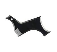 Modello For Lo Styling Della Barba Da Uomo Stencil Pettine For Barba Strumento For Modellare La Barba Da Uomo Modellazione Righello Shaping Styling Taglio Baffi Barbiere(Black02)