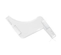 Modello For Lo Styling Della Barba Da Uomo Stencil Pettine For Barba Strumento For Modellare La Barba Da Uomo Modellazione Righello Shaping Styling Taglio Baffi Barbiere(Clear01)