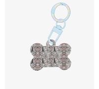 Modello francese alla moda con stampa di furetti in acrilico ornamento a forma di osso, targhette per animali domestici, portachiavi per cani, per le vacanze per gli amanti degli animali domestici
