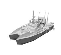 Modello Fregata Western Frontier Battalion Wars Nave Display Stampato 3D