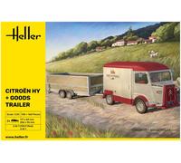 Modello Furgone Citroen Hy + Rimorchio Merci |HELLER|50331| 1:24 Modello Cha