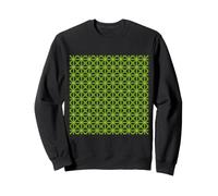 Modello Geometrico in Stile Mashrabiya Tagliato Verde Medio Felpa