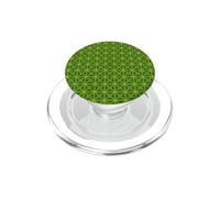 Modello geometrico in stile Mashrabiya tagliato verde medio PopSockets PopGrip per MagSafe