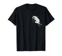 Modello Giapponese Nekomata Gatto Siamese misterioso Yo-Kai Cool Design in Stile Giapponese Maglietta