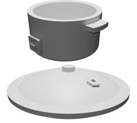 Modello Giocattolo Cuoci Riso Elettrico Miniatura Cucina Kit Stampato 3D