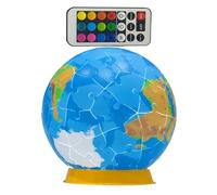 Modello globale 3D Jigsaw, 3D Puzzles Global | Giocattolo per puzzle 3D a globo illuminato | Modalità regolabili, caratteristica della luce notturna, decorazione della scrivania per casa,