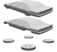 Modello Honda Civic EF3 Berlina Scala 1:1000 Replica Display Stampato 3D