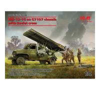 MODELLO ICM 35596 BM-13-16 SU TELAIO G7107 CON EQUIPAGGIO SOVIETICO 1/35