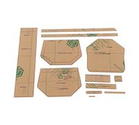 Modello in Acrilico, Modello in Acrilico Per Borsa a Tracolla, Modello in Acrilico Per Borsa a Tracolla, Modello Trasparente, Posizionamento Preciso, Modelli in Pelle Per Borsa Per Artigianato Fai da