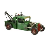 Modello IN Lamiera Nostalgia Hot Rod Carro Attrezzi Verde L 32 CM Deco Oldtimer