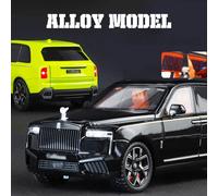 Modello in lega di auto d'affari di lusso 1:24, decorazioni uniche della console centrale dell'auto, suono e luce fantastici, ornamenti divertenti di fascia alta