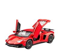 Modello in lega di auto sportiva per Lamborghini SV LP750-4 in scala 1:32 e modello giocattolo in metallo da collezione (batteria non inclusa)(Red)