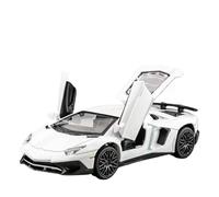 Modello in lega di auto sportiva per Lamborghini SV LP750-4 in scala 1:32 e modello giocattolo in metallo da collezione (batteria non inclusa)(White)