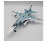 Modello in lega di metallo pressofuso in miniatura aereo adatto per 1/72 SU-24M SU24M, modello di aereo da combattimento, giocattolo da collezione aereo con supporto