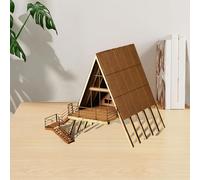 Modello in legno Kit House Architectural Educational Toy Assemblaggio fai -da