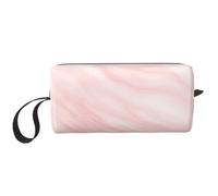 Modello In Marmo Marmo Bianco E Rosa, Borsa per il trucco Borsa per cosmetici Borsa da toilette da viaggio portatile Borsa per trucco Organizer