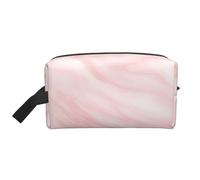 Modello In Marmo Marmo Bianco E Rosa, Borsa per il trucco Borsa per cosmetici Borsa da viaggio portatile da viaggio Borsa per trucco Organizer