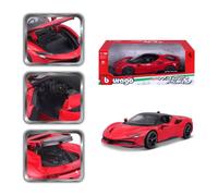 Modello in metallo BBURAGO FERRARI SF90 STRADALE 1:18 rosso