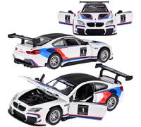 Modello in metallo BMW M6 GT3 1:32 con luci e suoni