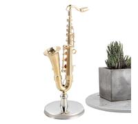 Modello in miniatura di statuetta sassofono - Strumento musicale in Collezionabile | Ornamento decorativo per sax decorativo per adulti | jazz Accessorio per la decorazione di maggio
