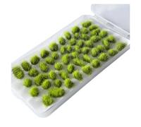 modello in miniatura Una scatola di 53 ciuffi di erba statica di dimensioni irregolari, kit modello di terreno con ciuffi di arbusti di pianura(Light green)