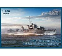 Modello in plastica della nave HMS Hotspur (1941) - cacciatorpediniere classe H
