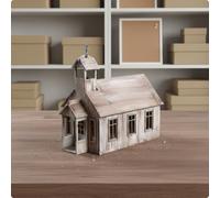 Modello in Scala 1:72 da Montare Scenetta in Miniatura di Città Occidentale