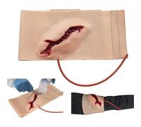 Modello indossabile for il controllo dell'emostasi della ferita della gamba, kit di addestramento for medicazione della ferita e laccio emostatico, lacerazione profonda simulata o pugnalata.