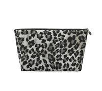 Modello Leopardo Grigio E Nero, Borsa da toilette Borsa per trucco Borsa per cosmetici Borsa da toilette da viaggio portatile