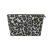 Modello Leopardo Grigio E Nero, Borsa per il trucco Borsa per cosmetici Borsa da toilette da viaggio portatile Borsa da toilette