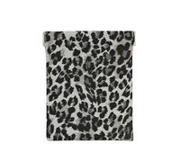 Modello Leopardo Grigio E Nero, Spremere il portafoglio superiore da donna Borsa portaoggetti Piccola portamonete Portamonete