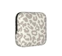Modello marrone con stampa leopardata, Borsa porta assorbenti, borse per il ciclo, borse per tamponi per donne e ragazze adolescenti