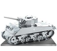 Modello Metallico 3D Del Carro Armato Sherman + Pinzette 012040