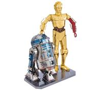 Modello Metallico 3D METAL EARTH Star Wars: R2D2 e C-3PO deluxe