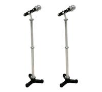 Modello microfono in miniatura in scala 1/12 per casa delle bambole impostazione scena durata accessorio per casa delle bambole