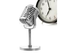 Modello microfono - Materiale ABS 16,5 cm, supporto microfono vintage, design leggero | decorazione decorativa retrò per palcoscenico, gioco di ruolo per feste, decorazione da tavolo, teatro