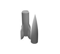 Modello Missile V2 A4 Scala 1:72 Storico Razzo Display Stampato 3D