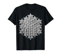 Modello Mistico Frattale della Geometria Sacra del tetraedro di Merkaba Maglietta