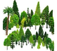 Modello Misto Alberi, 29pz, 4-16 cm, Modellismo h0, Basi per Diorama, Albero per Presepe, Alberi Giocattoli, Alberelli di Plastica per Progetti, Presepe Accessori, per Diorami